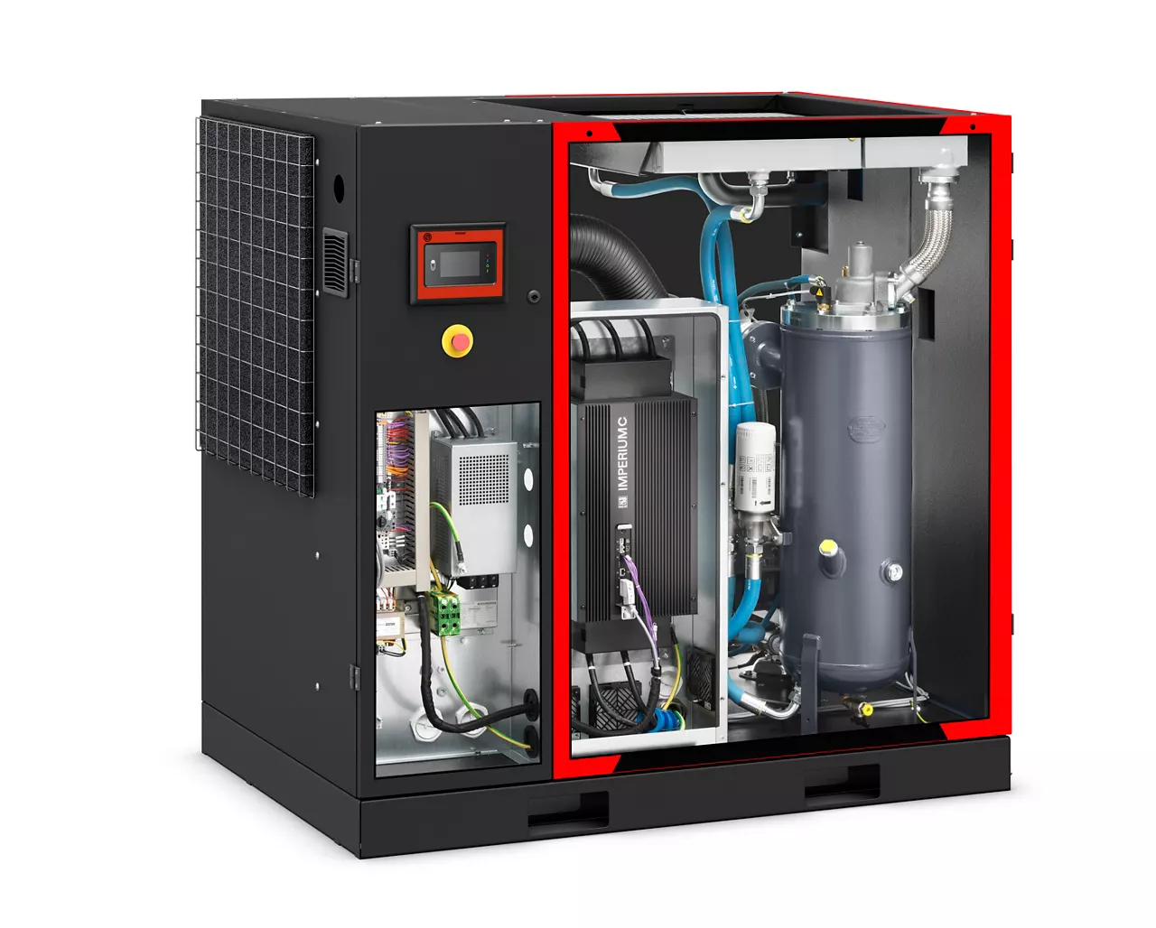 PERMANENT MAGNET MOTOR VARIABLE SPEED DRIVEN SCREW COMPRESSORS